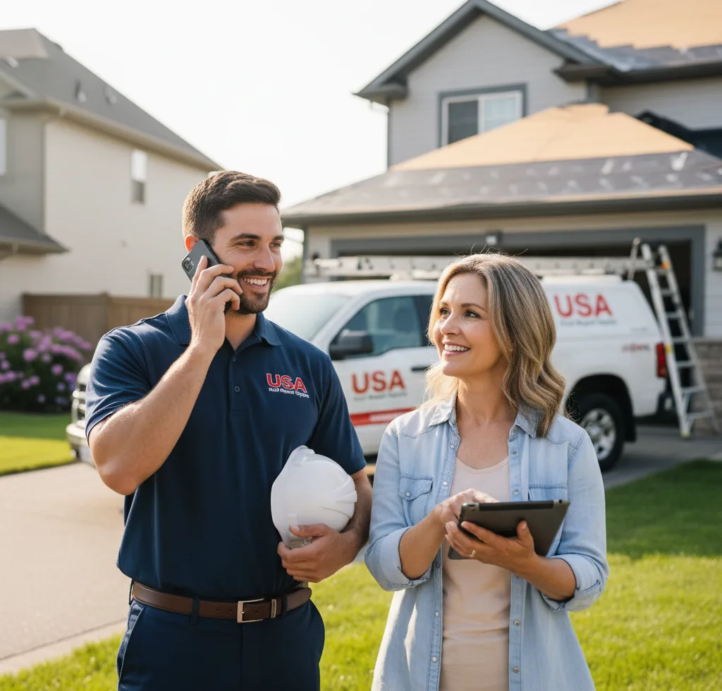 USA Roof Repair Experts customer support in Westville